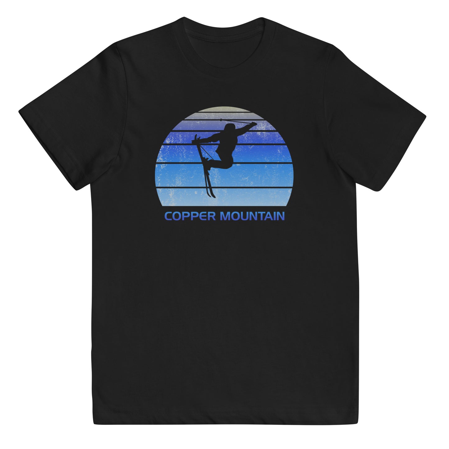 Retro Copper Mountain Ski Fan Skier  Skiing Vintage Cool Youth Jersey T-Shirt