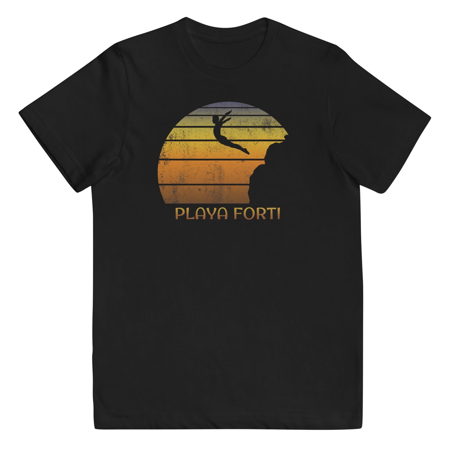 Cool Playa Forti Curacao Cliff Diving Fan Youth Jersey T-Shirt