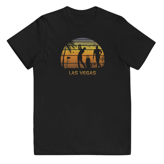 Retro Las Vegas Golf Golfing Fan Golfer Youth Jersey T-Shirt