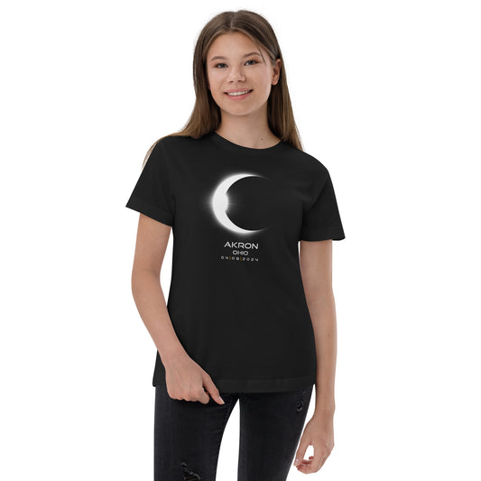 Akron Ohio 2024 Eclipse Youth Jersey T-Shirt Souvenir Keepsake