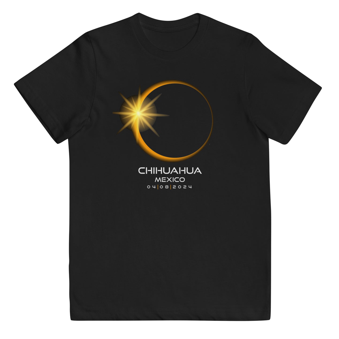 Chihuahua Mexico 2024 Eclipse Souvenir Memento Youth Jersey T-Shirt