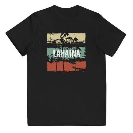 Lahaina Maui Hawaii Artistic Vacation Souvenir Abstract Youth Jersey T-Shirt