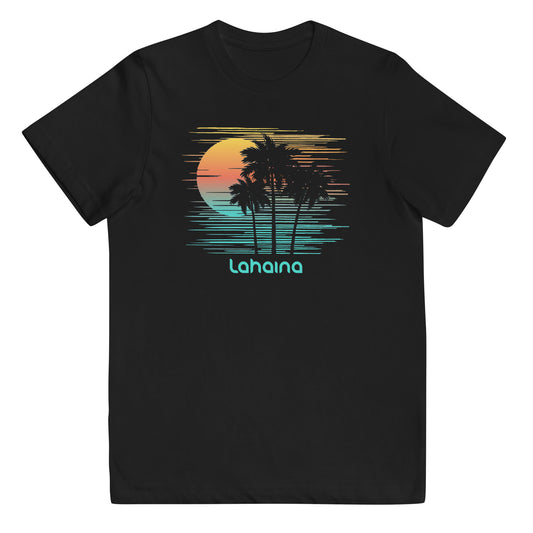 Lahaina Maui Hawaii Stylish Souvenir Vacation Youth Jersey T-Shirt