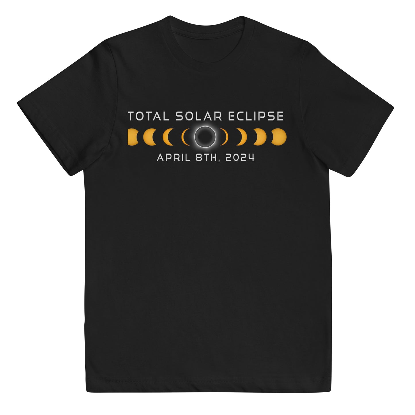 Solar Eclipse April 8 2024 Souvenir Memento Youth Jersey T-Shirt