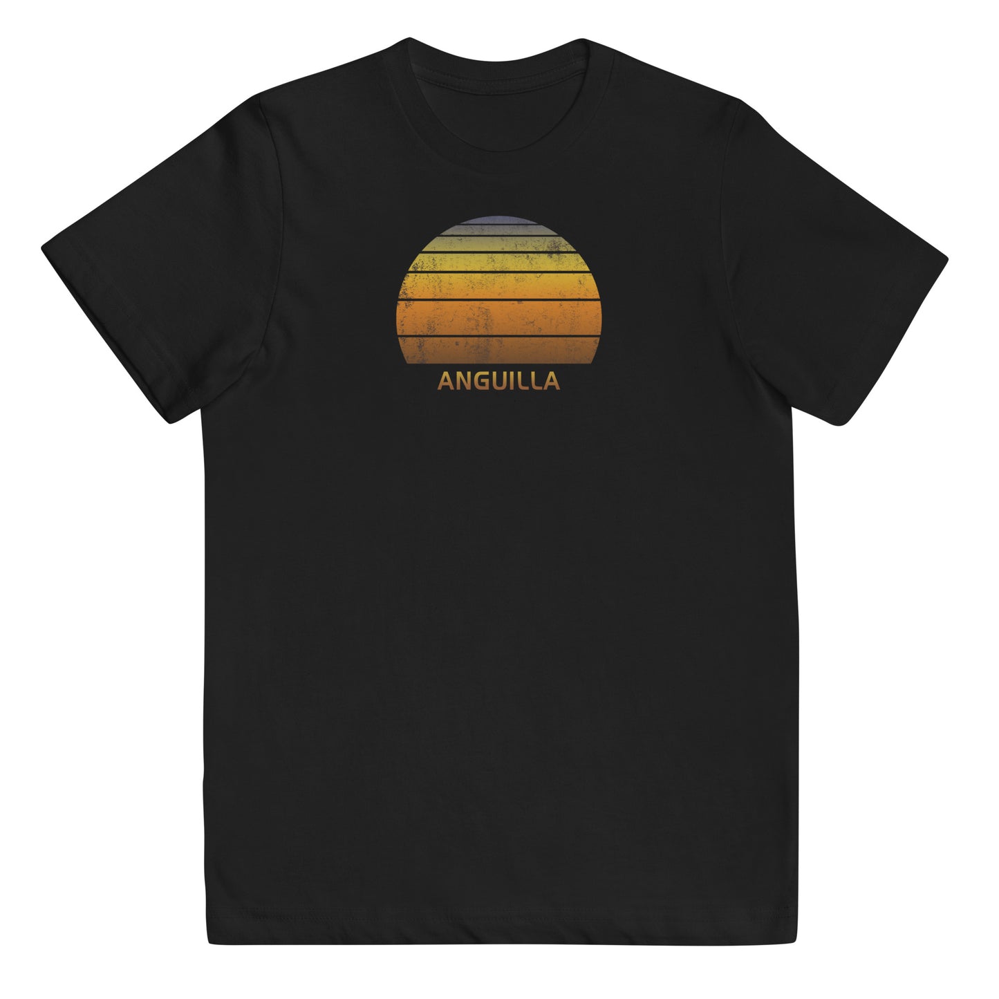 Retro Anguilla Vintage Sunset Vacation Souvenir  Youth Jersey T-Shirt