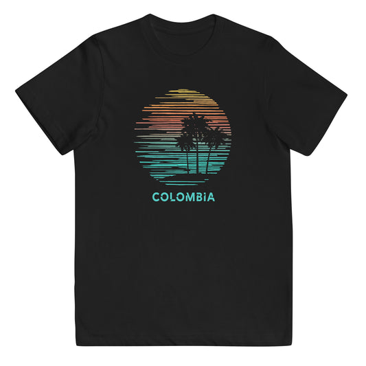 Colombia Cool Souvenir Vacation Artistic Youth Jersey T-Shirt