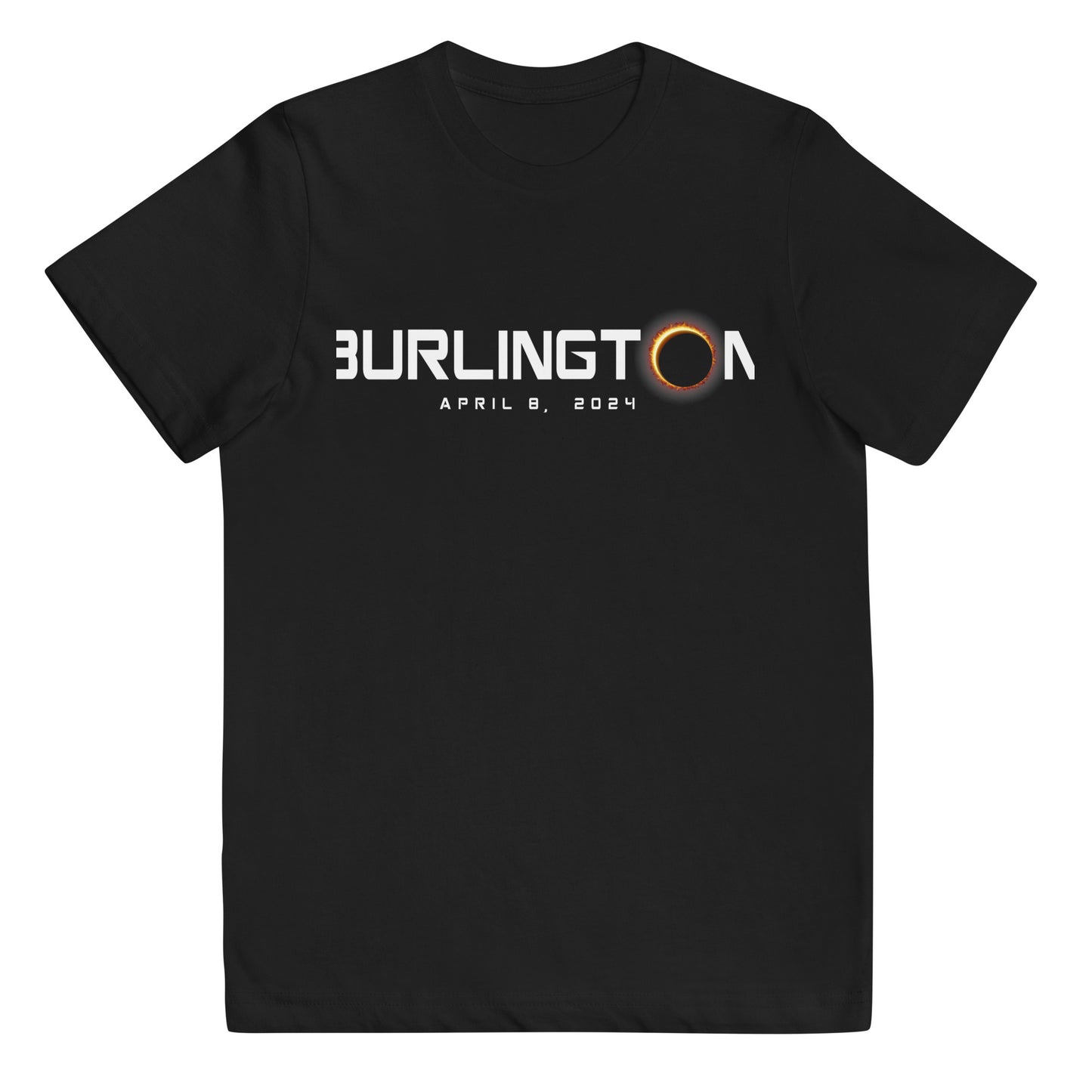 Burlington Vermont 2024 Eclipse Souvenir April 8 Youth Jersey T-Shirt