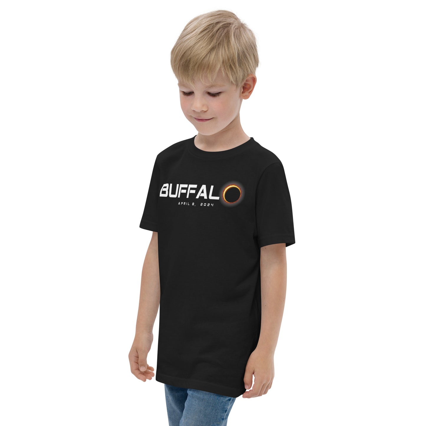 Buffalo New York 2024 Eclipse Souvenir April 8 Youth Jersey T-Shirt