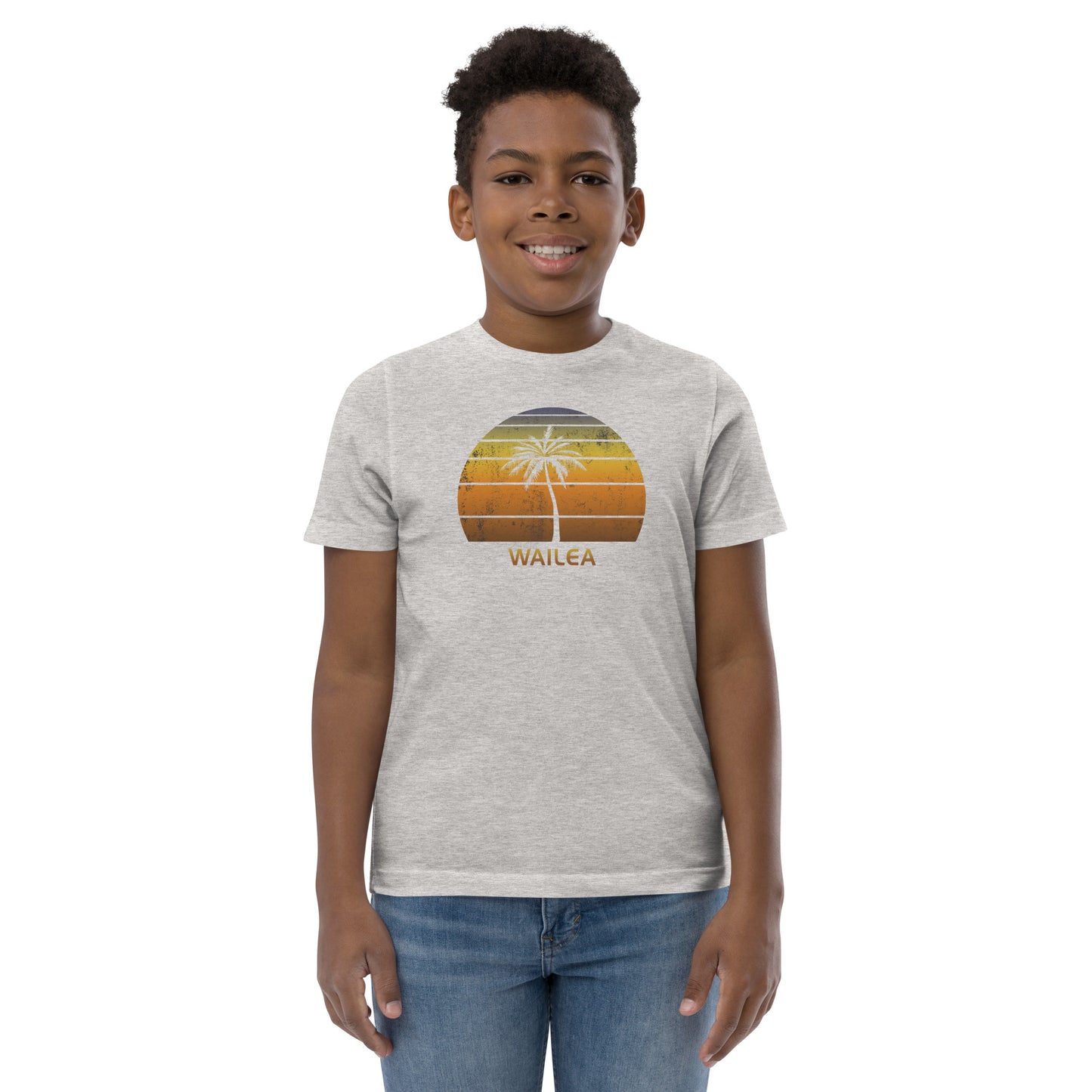 Retro Wailea Maui Hawaii Vintage Sunset Beach Vacation Souvenir Youth Jersey T-Shirt