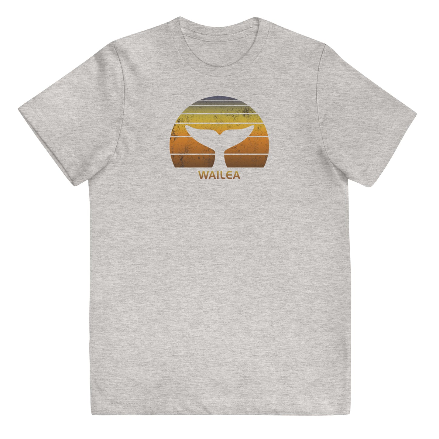 Wailea Maui Hawaii Whale Watching Fan Retro Sunset Youth Jersey T-Shirt