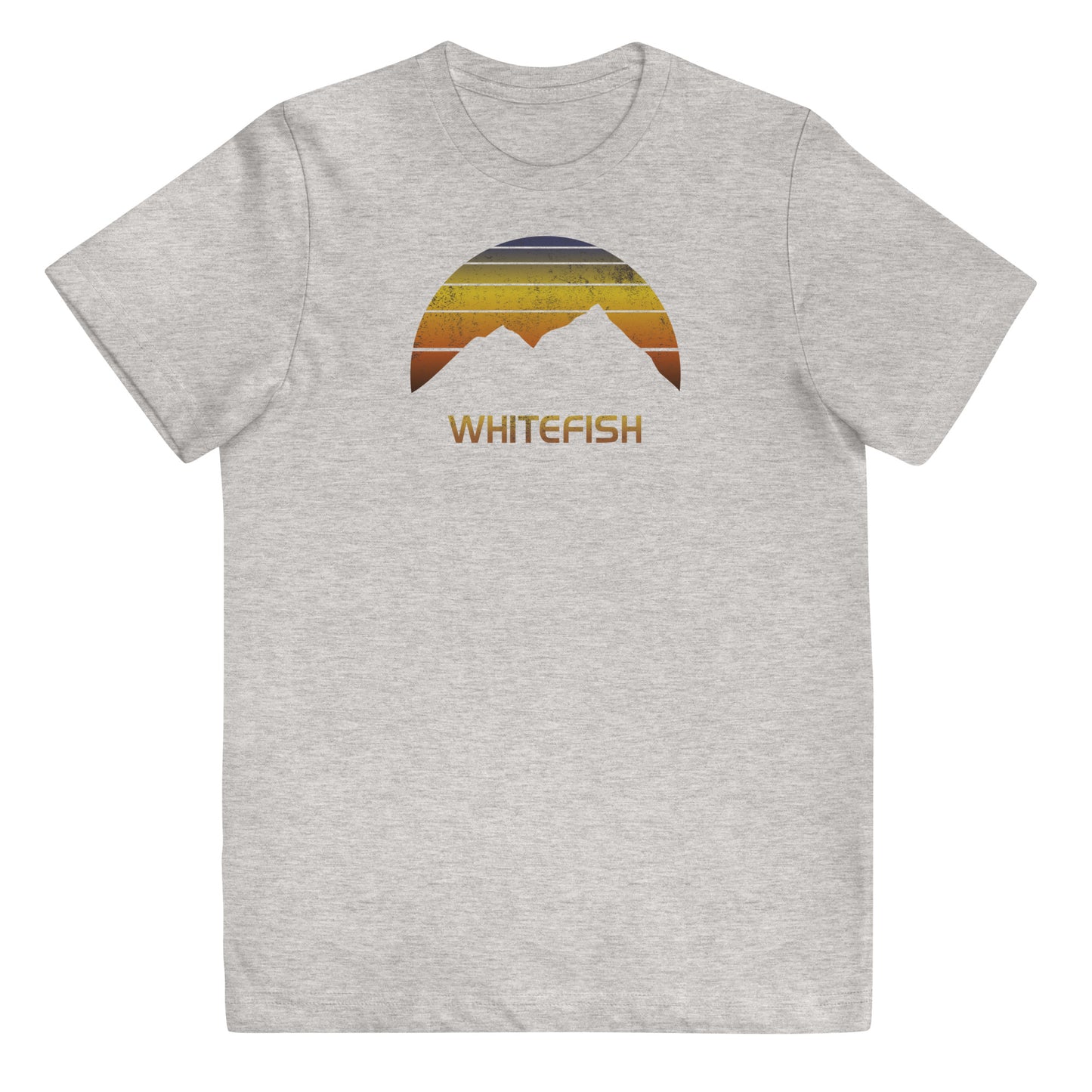 Retro Whitefish Montana Youth Jersey T-Shirt