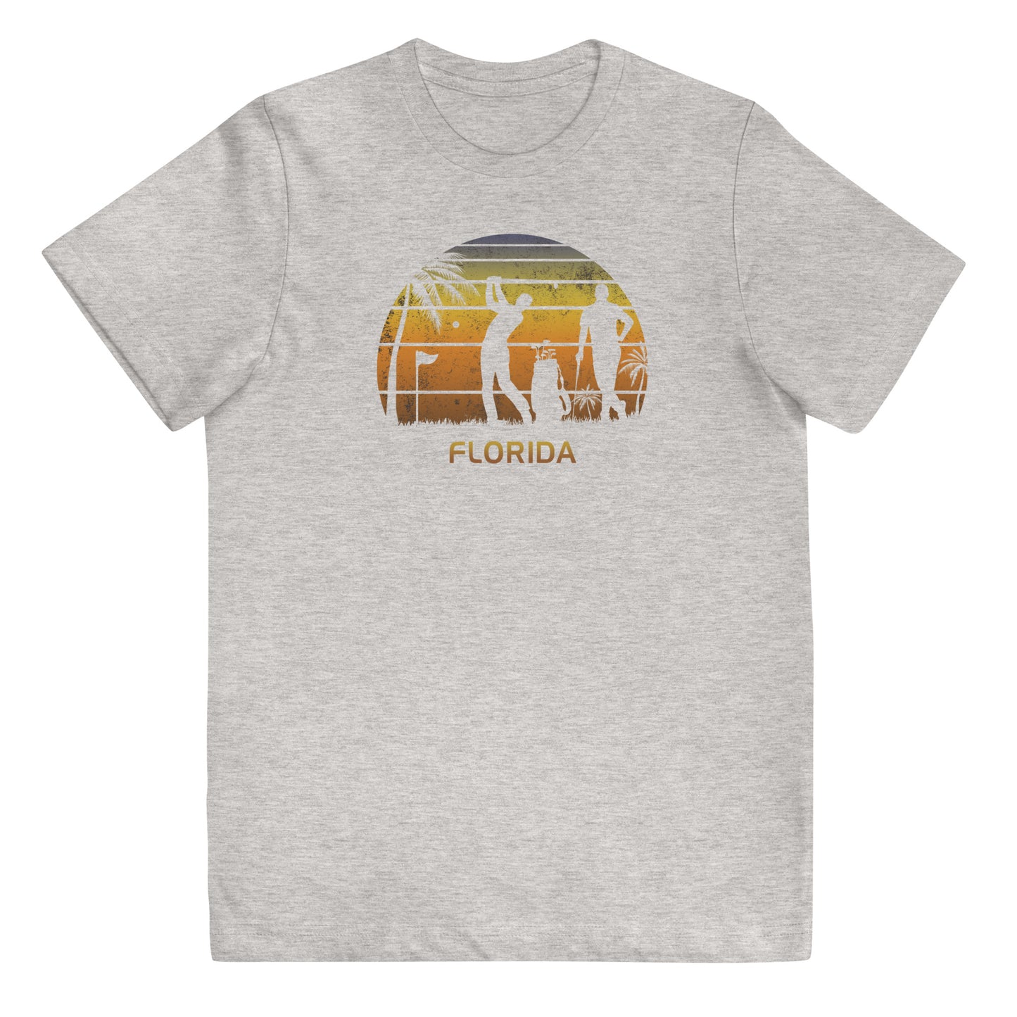 Retro Florida Golf Golfing Fan Golfer  Youth Jersey T-Shirt