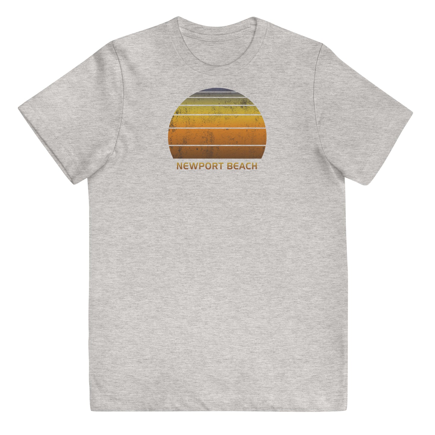 Retro Newport Beach California Vintage Sunset Vacation Souvenir Youth Jersey T-Shirt