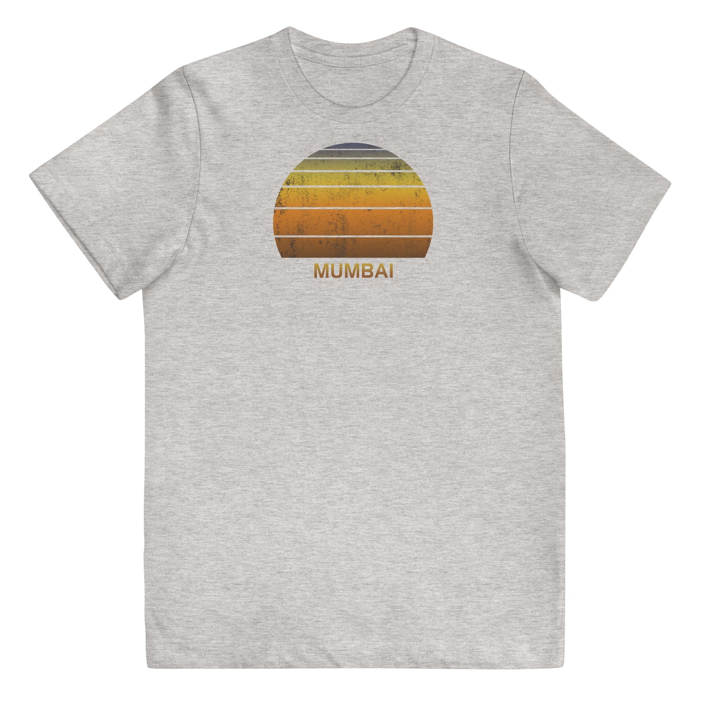 Retro Mumbai India Vintage Sunset Vacation Souvenir Youth Jersey T-Shirt