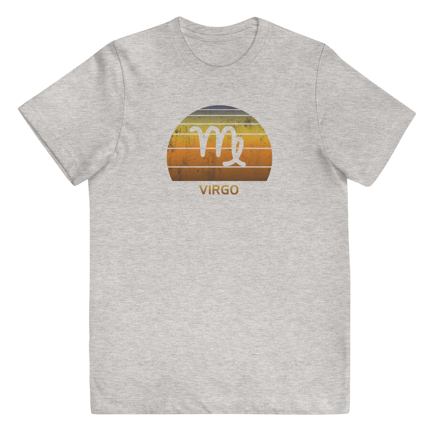 Virgo Zodiac Sign Birthday Gift Symbol Retro Youth Jersey T-Shirt