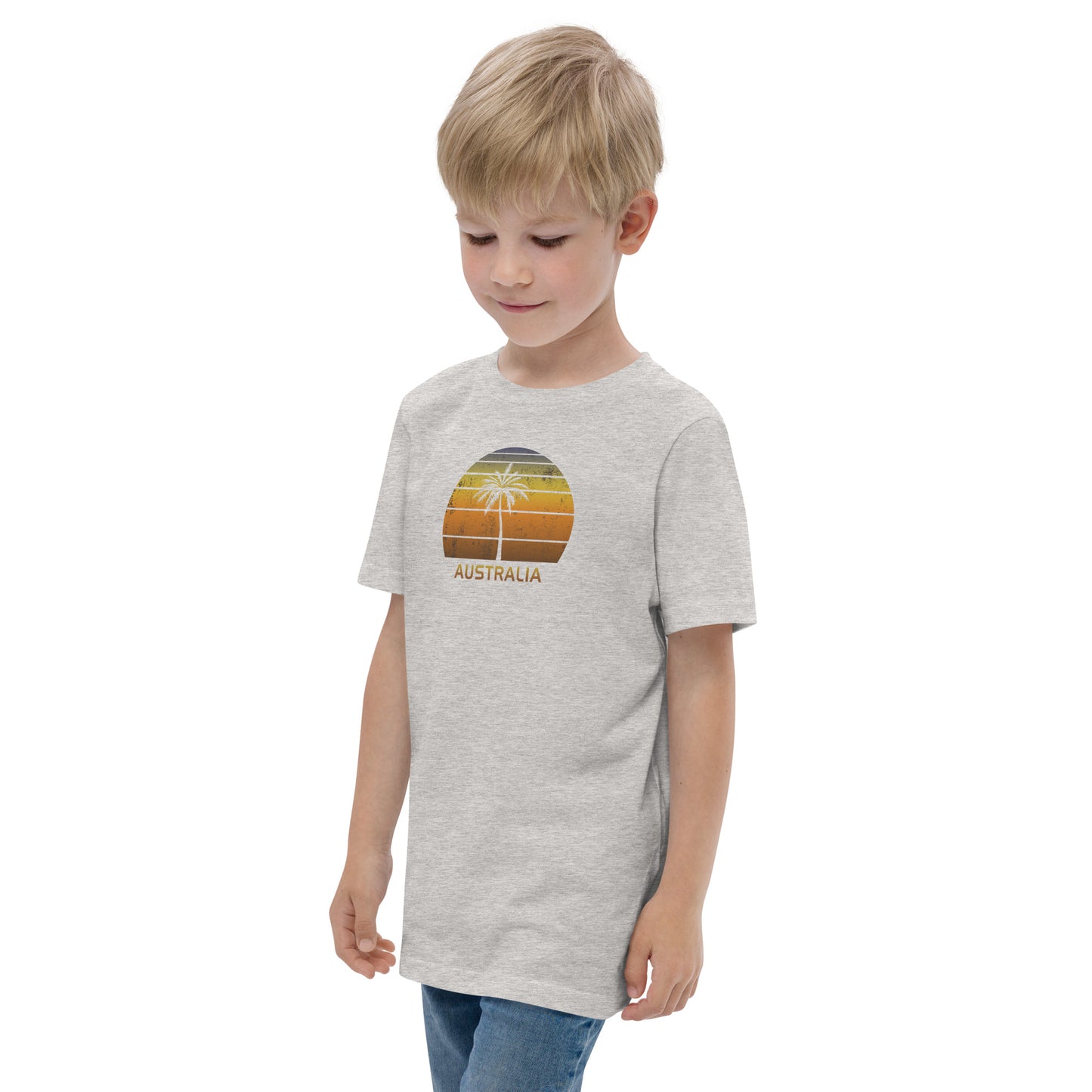 Retro Australia Vintage Sunset Beach Vacation Souvenir Youth Jersey T-Shirt