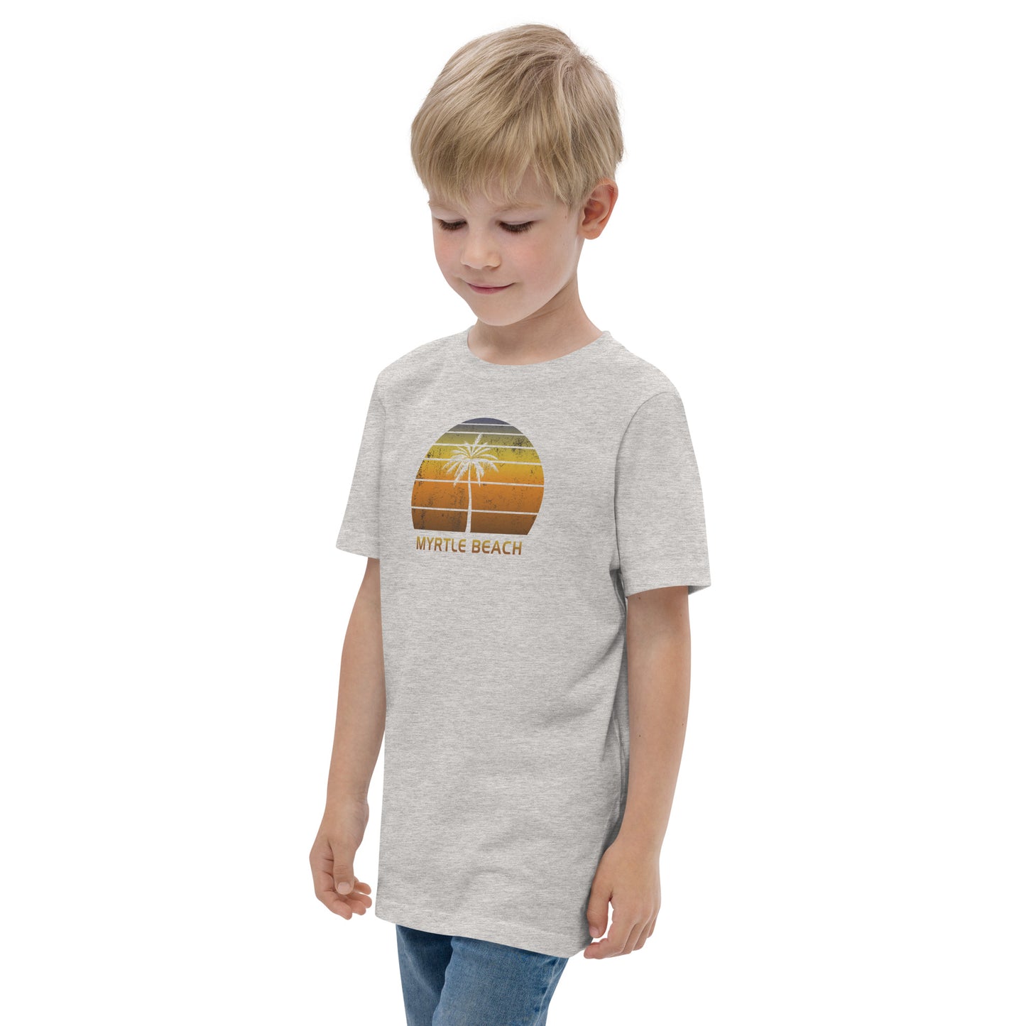 Retro Myrtle Beach Vintage Sunset Vacation Souvenir  Youth Jersey T-Shirt