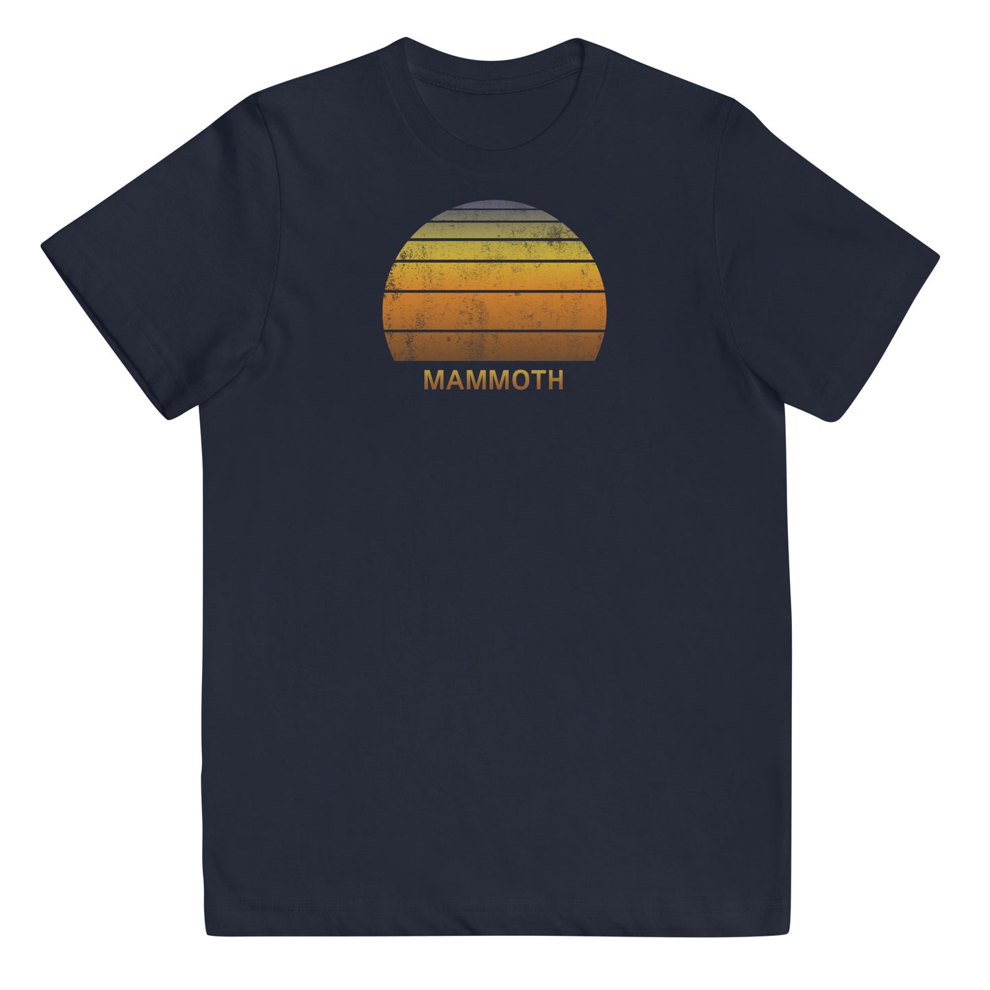 Retro Mammoth California Vintage Sunset Vacation Souvenir Youth Jersey T-Shirt