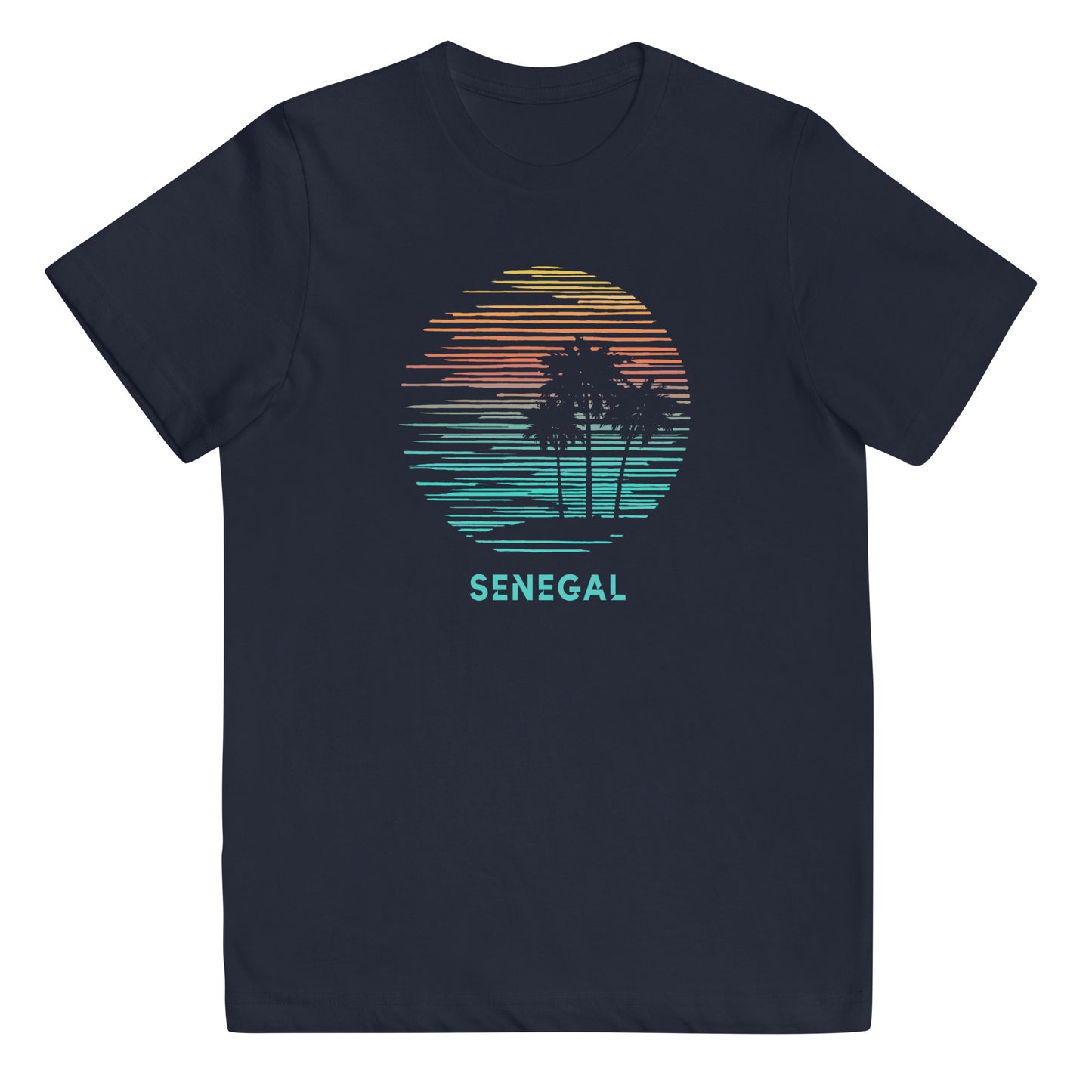 Senegal Africa Cool Souvenir Vacation Artistic Youth Jersey T-Shirt