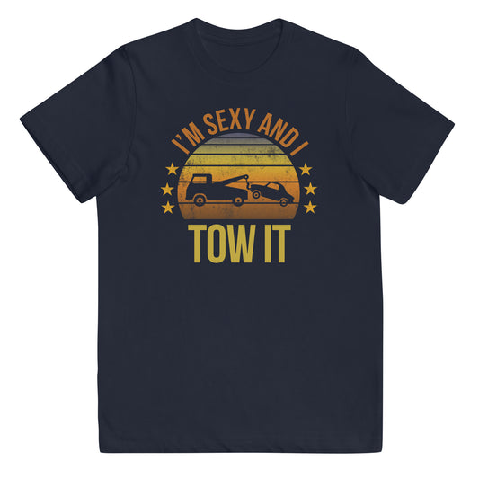 Funny Tow Truck Driver Quote Joke Sarcastic Phrase Gifts Youth Jersey T-Shirt