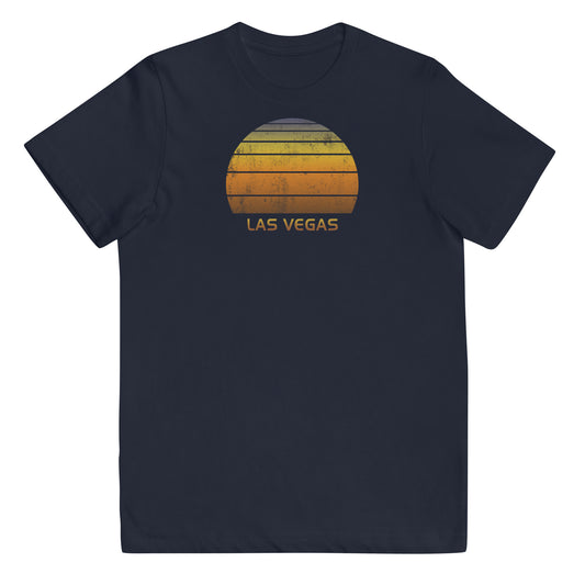 Retro Las Vegas Vintage Sunset Vacation Souvenir Youth Jersey T-Shirt