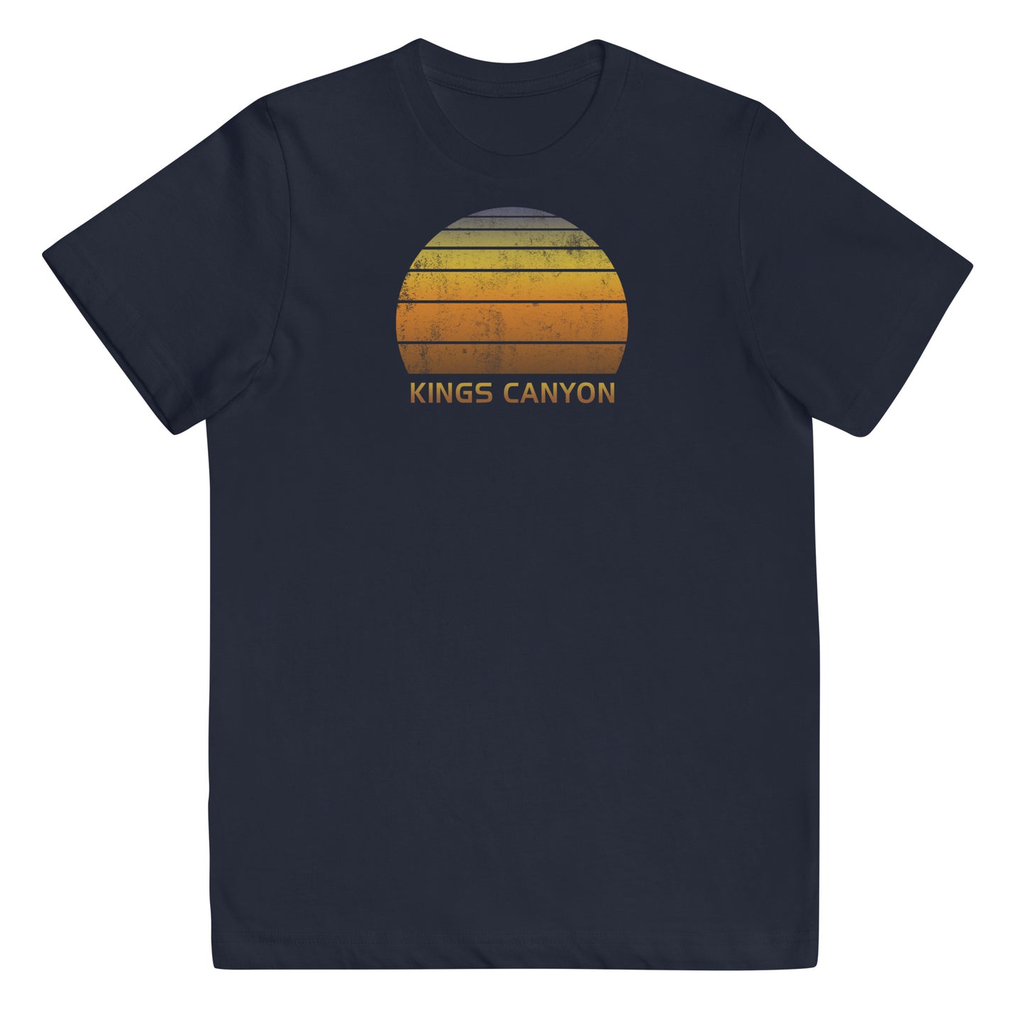 Retro Kings Canyon National Park Vintage Sunset Vacation Souvenir Youth Jersey T-Shirt