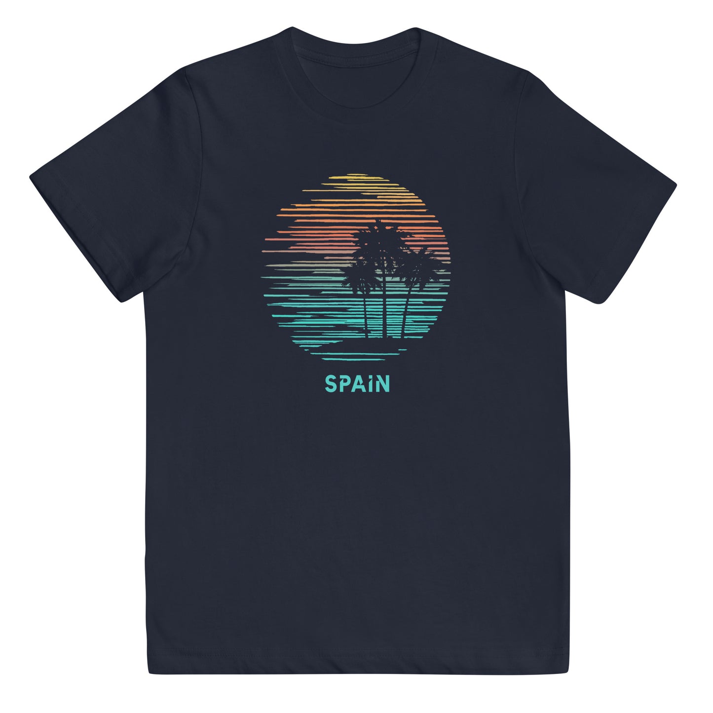 Spain Cool Souvenir Vacation Artistic Youth Jersey T-Shirt