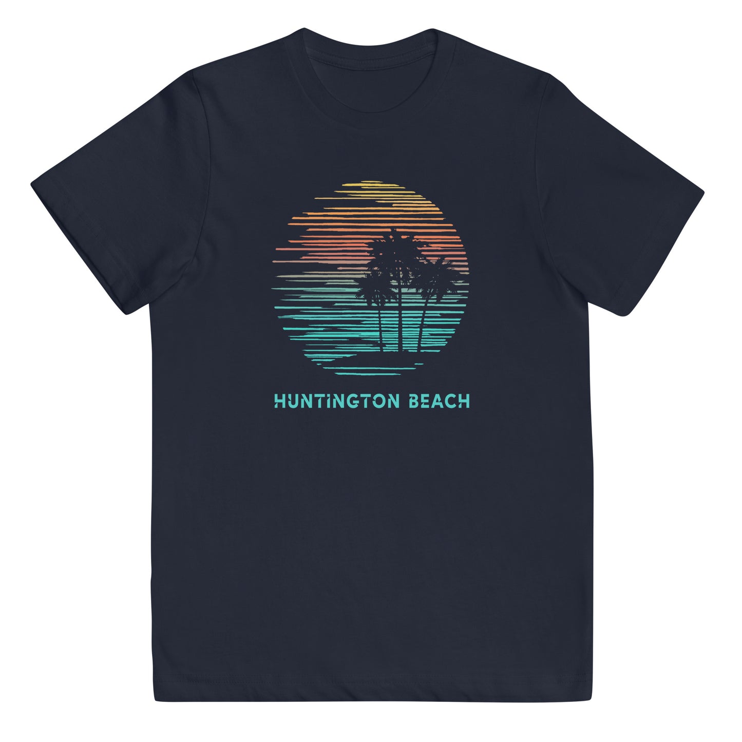 Huntington Beach California Cool Souvenir Vacation Artistic Youth Jersey T-Shirt