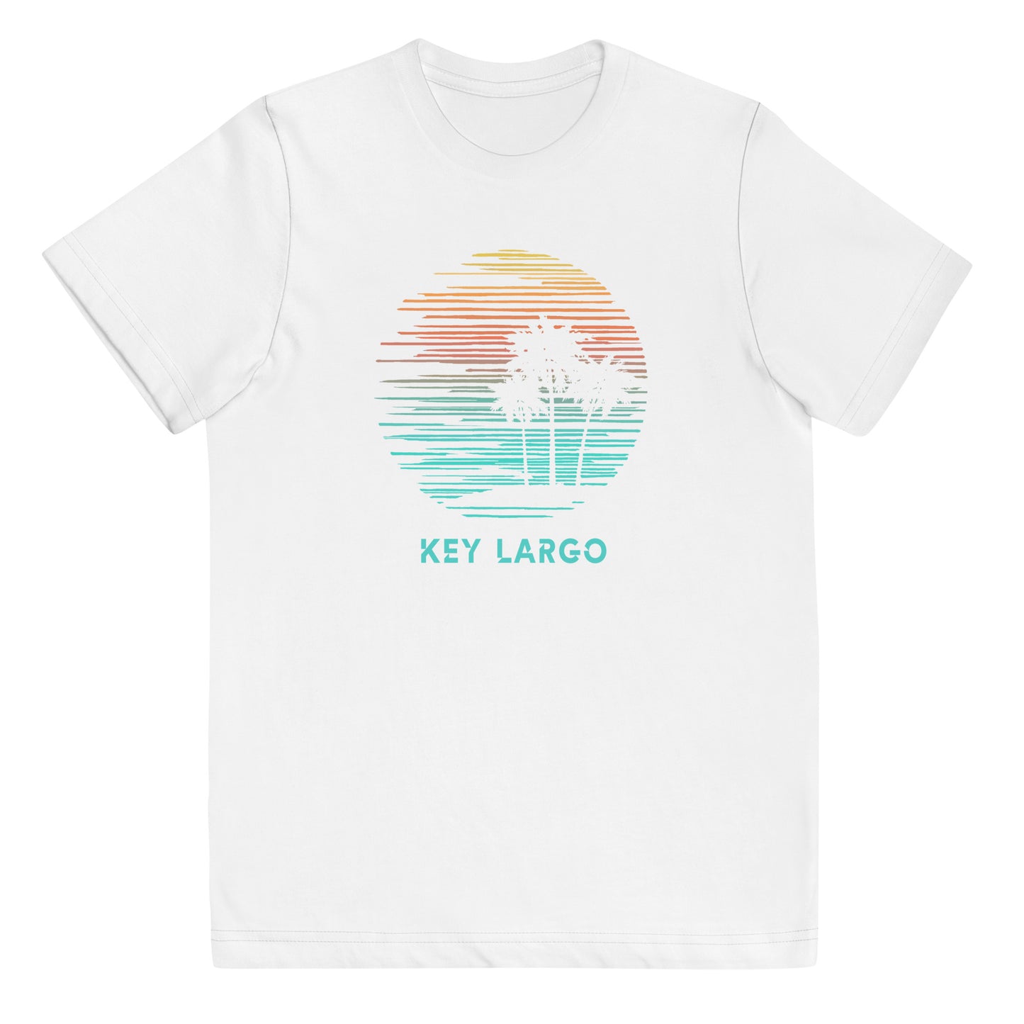 Key Largo Florida Cool Souvenir Vacation Artistic Youth Jersey T-Shirt