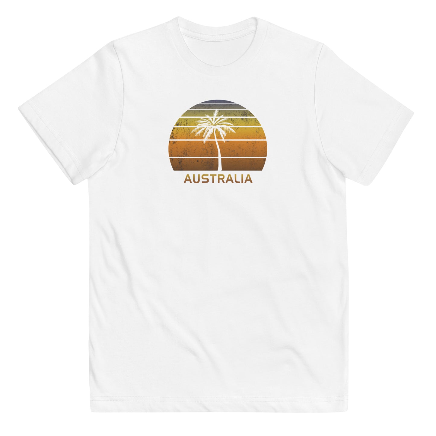 Retro Australia Vintage Sunset Beach Vacation Souvenir Youth Jersey T-Shirt