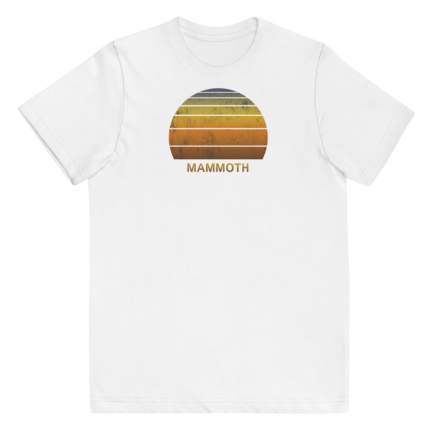 Retro Mammoth California Vintage Sunset Vacation Souvenir Youth Jersey T-Shirt