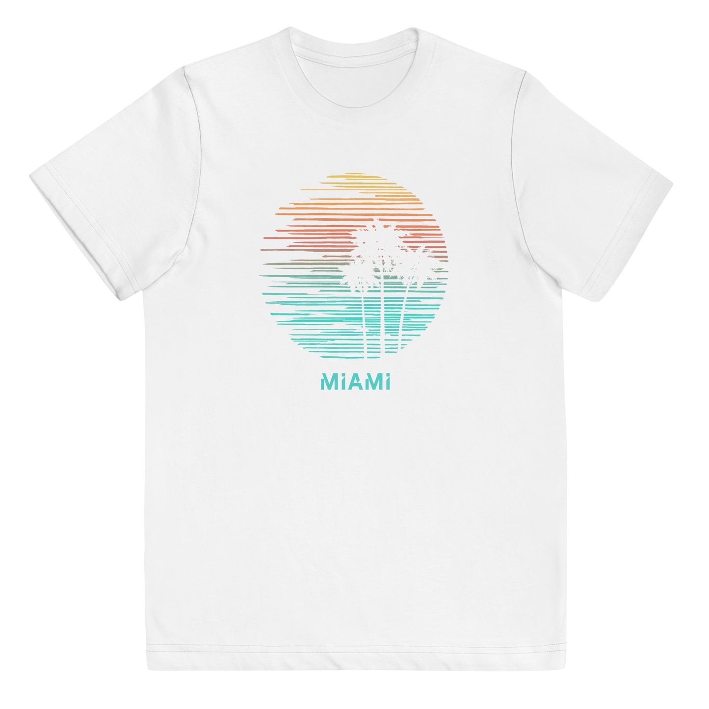 Miami Florida Cool Souvenir Vacation Artistic Youth Jersey T-Shirt