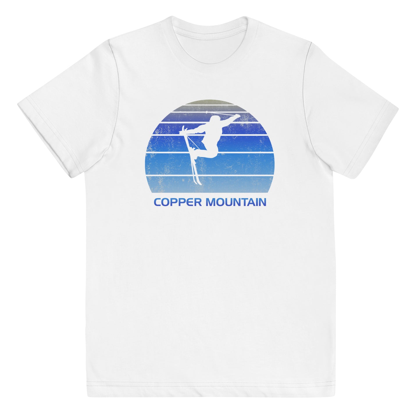 Retro Copper Mountain Ski Fan Skier  Skiing Vintage Cool Youth Jersey T-Shirt