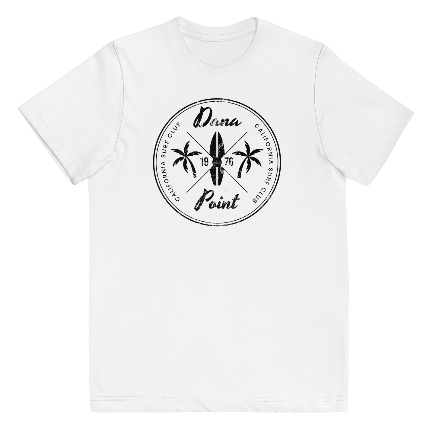 Retro Dana Point California Beach Surfing Fan Vacation Souvenir Youth Jersey T-Shirt