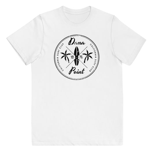 Retro Dana Point California Beach Surfing Fan Vacation Souvenir Youth Jersey T-Shirt