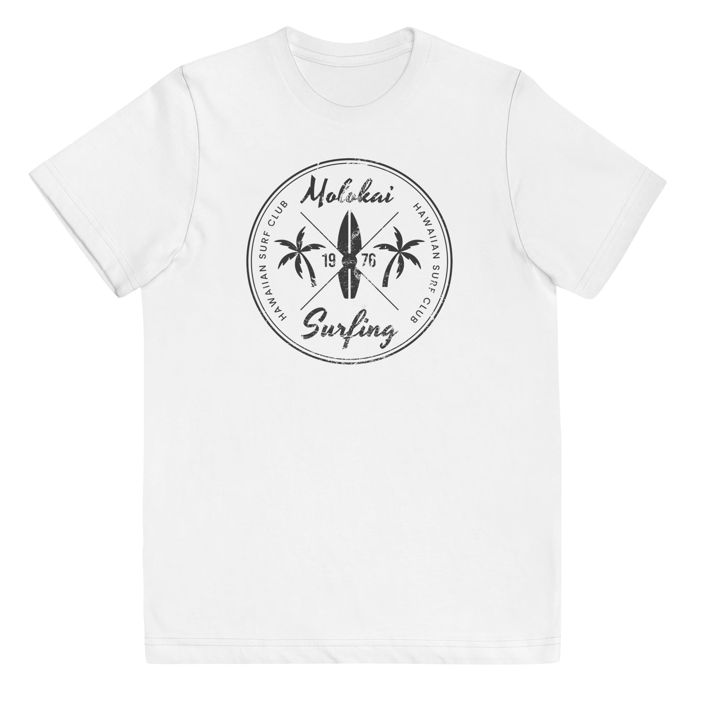 Vintage Molokai Hawaii Surfing Fan Surf Lover Hawaiian Surfer Youth Jersey T-Shirt
