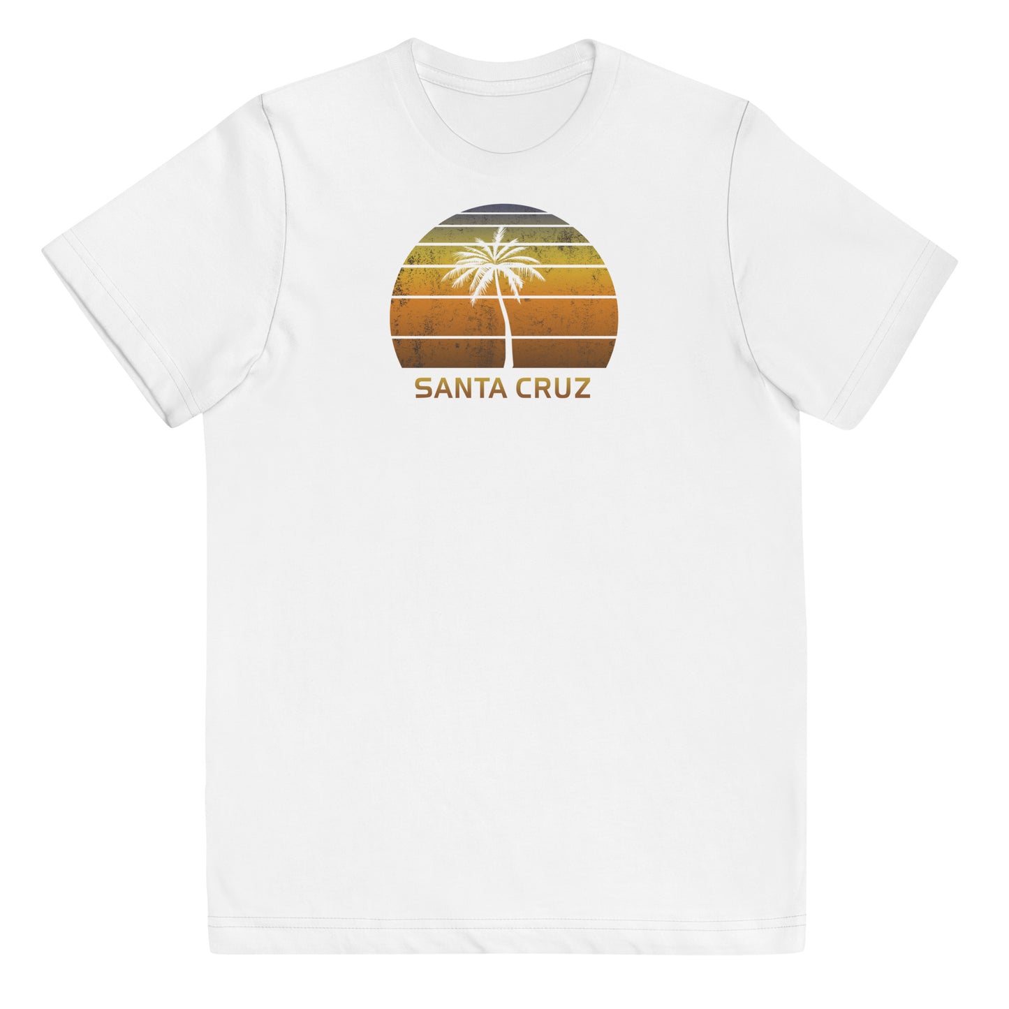 Retro Santa Cruz California Vintage Sunset Beach Vacation Souvenir Youth Jersey T-Shirt