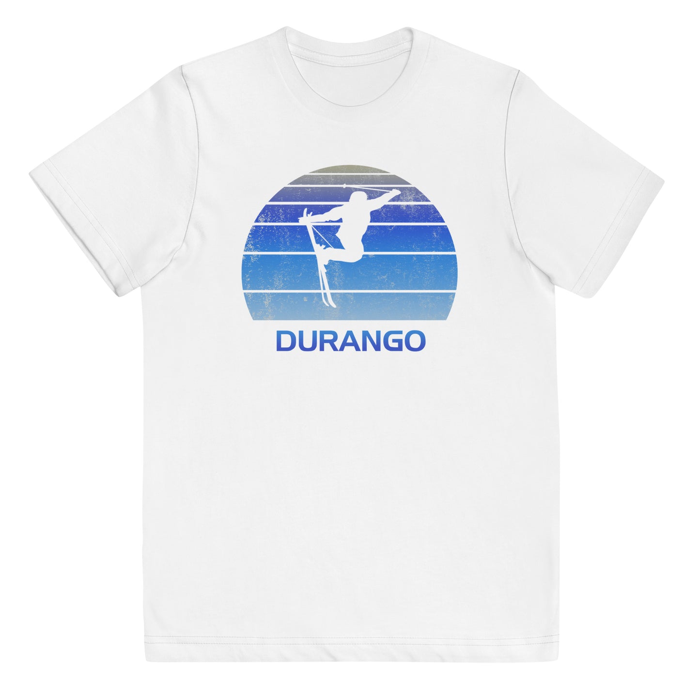 Retro Durango Colorado Ski Fan Skier Gift Skiing Vintage Cool Youth Jersey T-Shirt