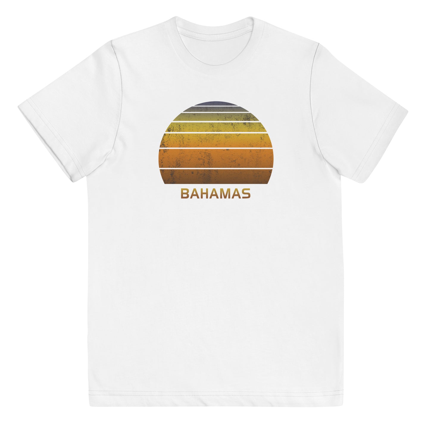 Retro Bahamas Vintage Sunset Vacation Souvenir  Gift Youth Jersey T-Shirt