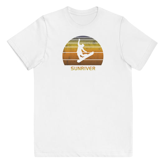Retro Sunriver Oregon Snowboarding Fan Snowboarder Gift Youth Jersey T-Shirt