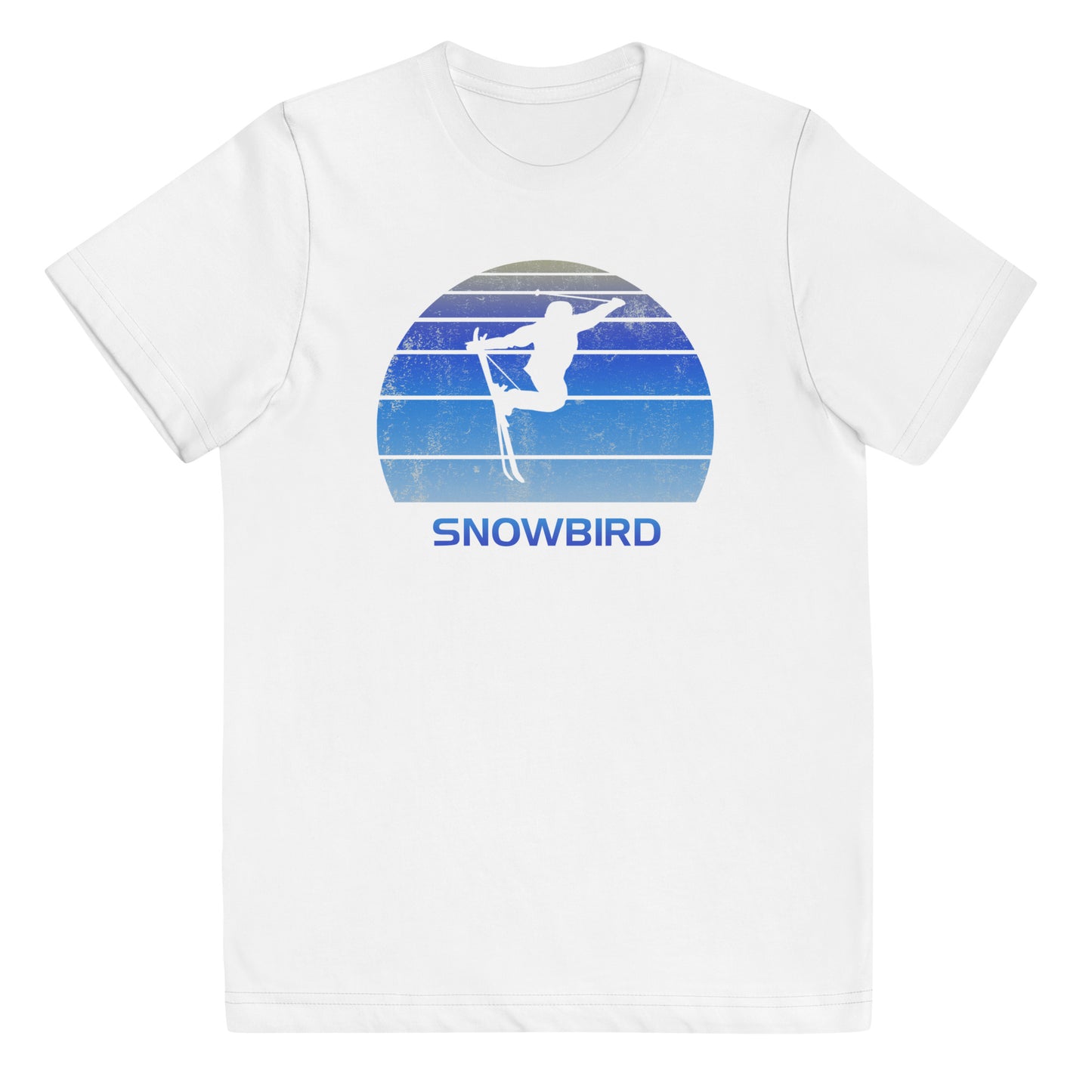 Retro Snowbird Utah Ski Fan Skier Gift Skiing Vintage Cool Youth Jersey T-Shirt