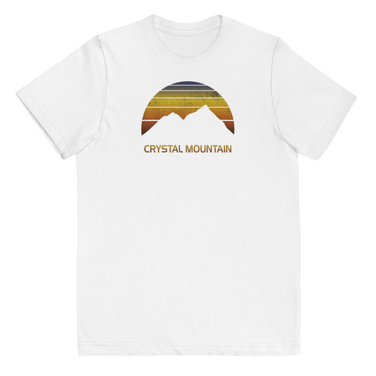 Retro Crystal Mountain Gift Youth Jersey T-Shirt