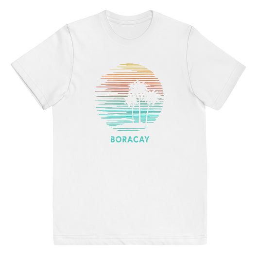 Boracay Philippines Cool Souvenir Vacation Artistic Youth Jersey T-Shirt