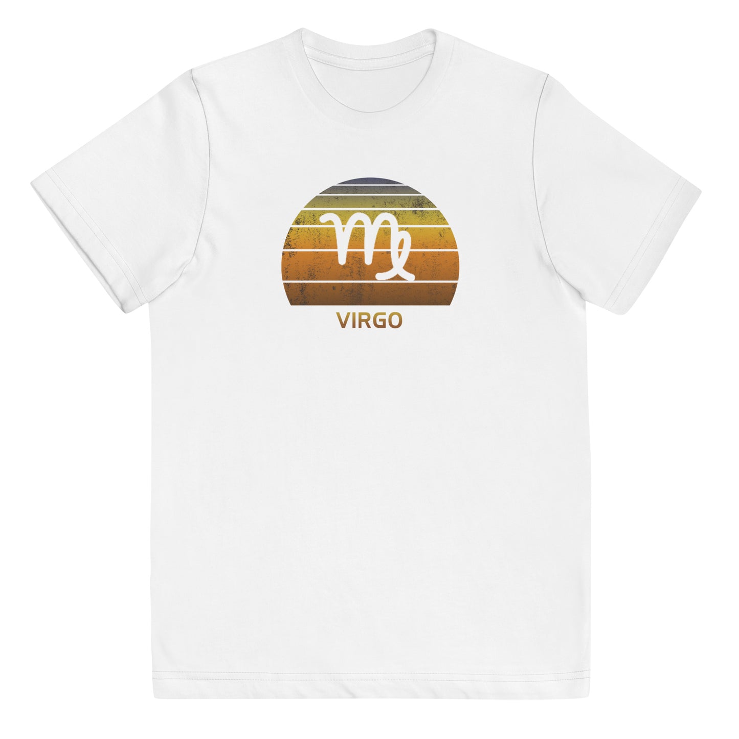 Virgo Zodiac Sign Birthday Gift Symbol Retro Youth Jersey T-Shirt