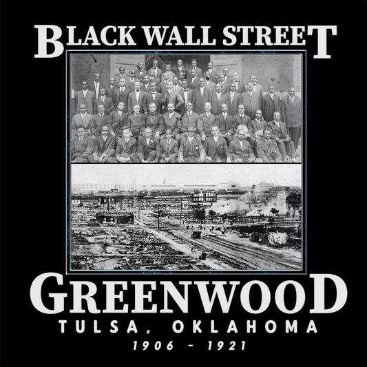 Black Wall Street Tulsa Massacre African American History Women's Racerback Tank Top