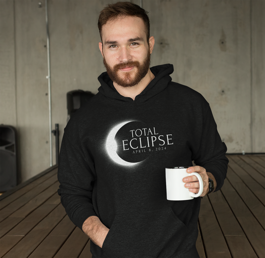Total Eclipse April 8 2024 Memento Souvenir Unisex Hoodie Top Sweatshirt
