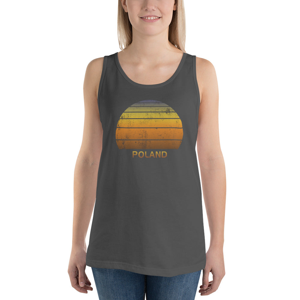 Retro Poland Vacation Souvenir Unisex Tank Top