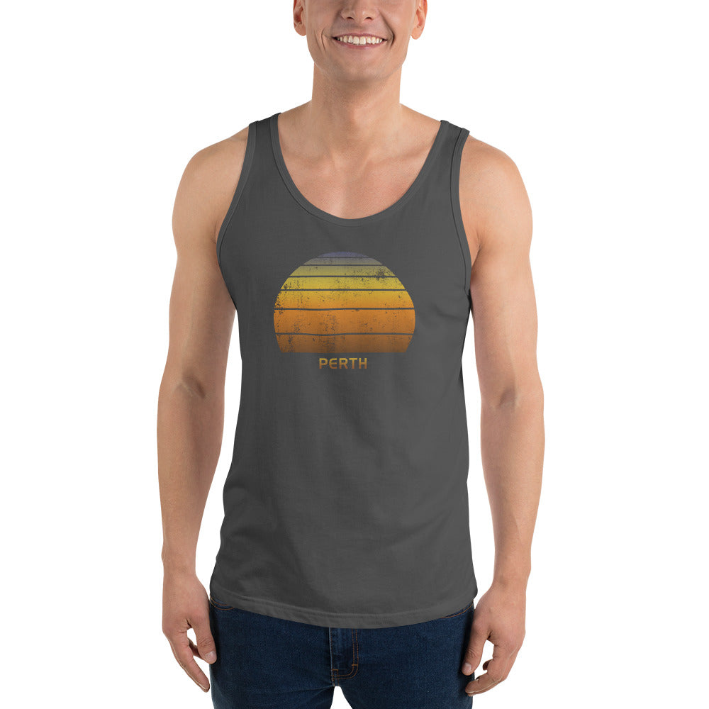 Retro Perth Australia Vacation Souvenir Unisex Tank Top