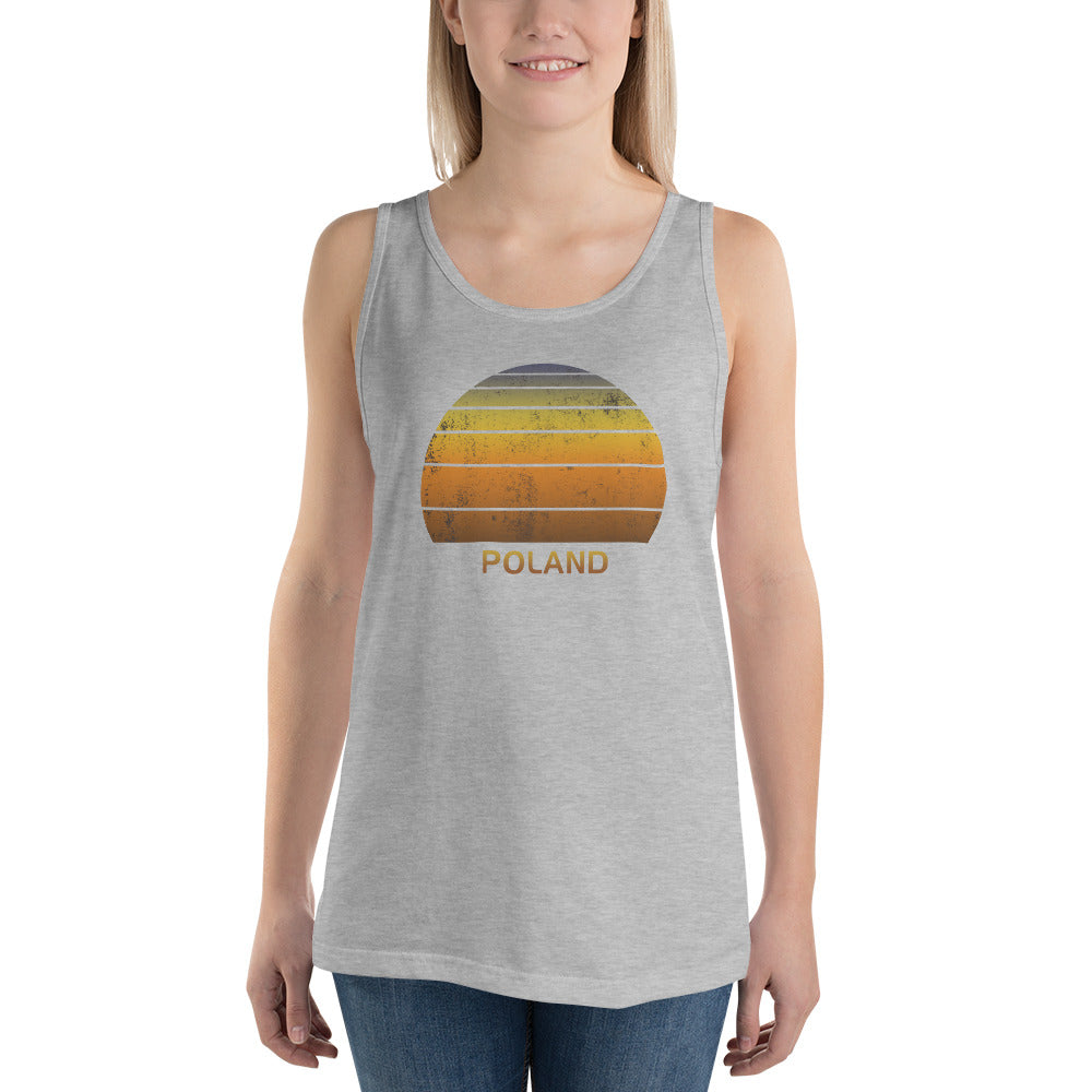 Retro Poland Vacation Souvenir Unisex Tank Top