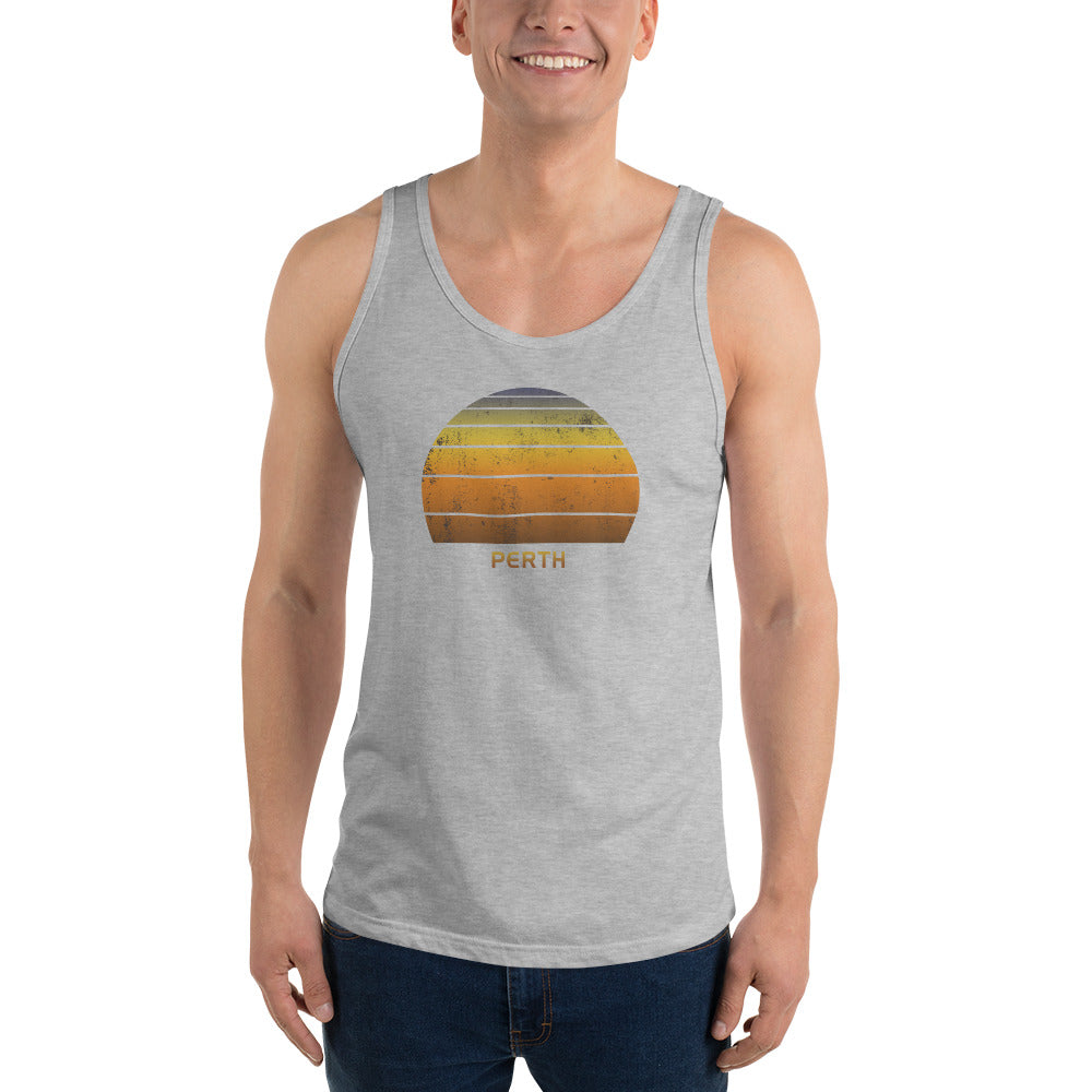 Retro Perth Australia Vacation Souvenir Unisex Tank Top